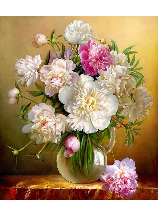 Generic - LifeFull DIY Paint by Numbers for Adults & Kids, Elegant Flower Vase, Acrylic Wall Art for Home Office, Calming Relaxation Color by Number Activity Kit, Paint by Numbers Canvas for Beginners & Experts 40x50cm Colorful 40x50cm - Image 1