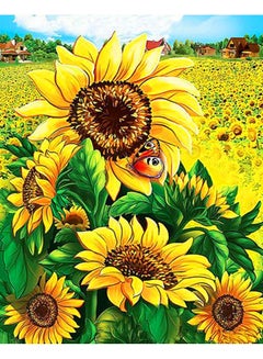 Generic LifeFull DIY Paint by Numbers for Adults & Kids, Sunflowers, Acrylic Wall Art for Home Office, Calming Relaxation Color by Number Activity Kit, Paint by Numbers Canvas for Beginners & Experts 40x50cm Colorful 40x50cm  - Image 1