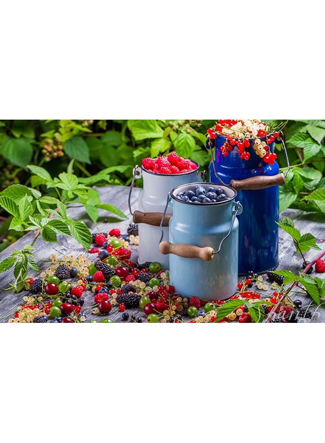 Generic LifeFull DIY Paint by Numbers for Adults & Kids, Summer Fruits: Berry Mix, Acrylic Wall Art for Home Office, Calming Relaxation Color by Number Activity Kit, Paint by Numbers Canvas for Beginners & Experts 40x50cm Colorful 40x50cm  - Image 1