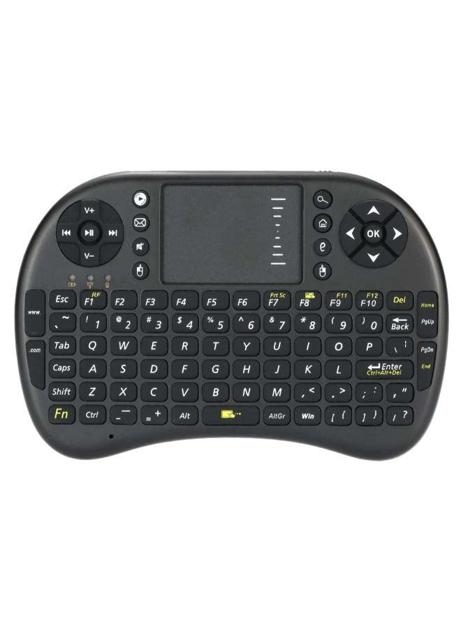 Mini USB Wireless English Version Keyboard Black - Image 1