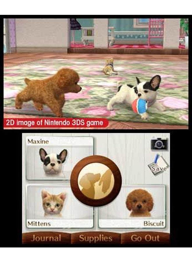 Nintendogs French Bulldog And New Friends Cats (Intl Version) - Adventure - Nintendo 3DS - Image 2