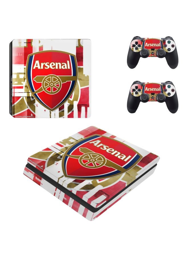Beauenty 4-Piece Arsenal Printed Console And Controller Sticker Set For PS4 Slim - Image 1