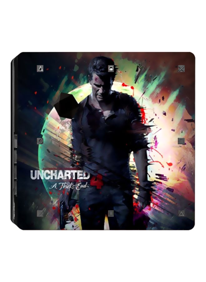 Beauenty 4-Piece Uncharted Wireless Console And  Controller Sticker Set For PS4 Slim  - Image 2