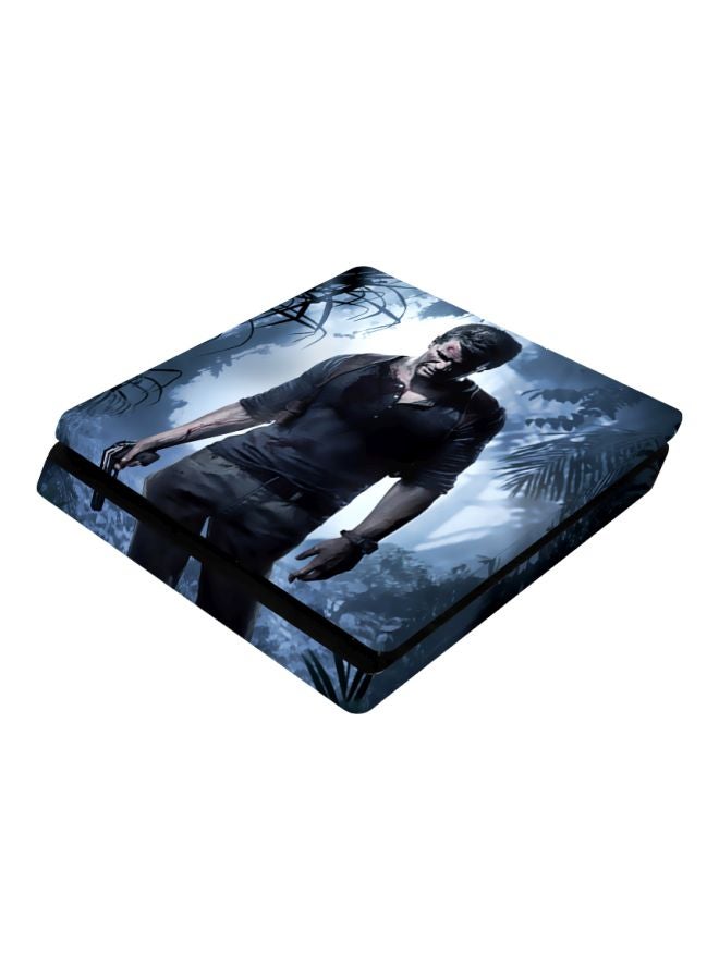 Beauenty 4-Piece Uncharted Wireless Console And  Controller Sticker Set For PS4 Slim  - Image 4