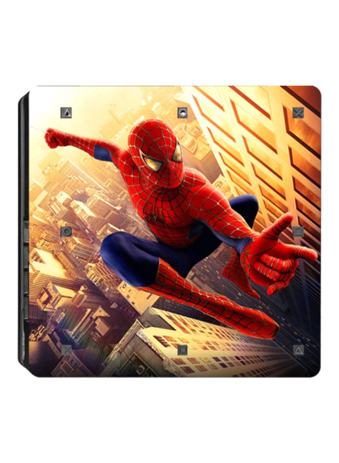 Beauenty 4-Piece Spider-Man 3 Printed Console And Controller Sticker Set For PlayStation 4 Slim - Image 4