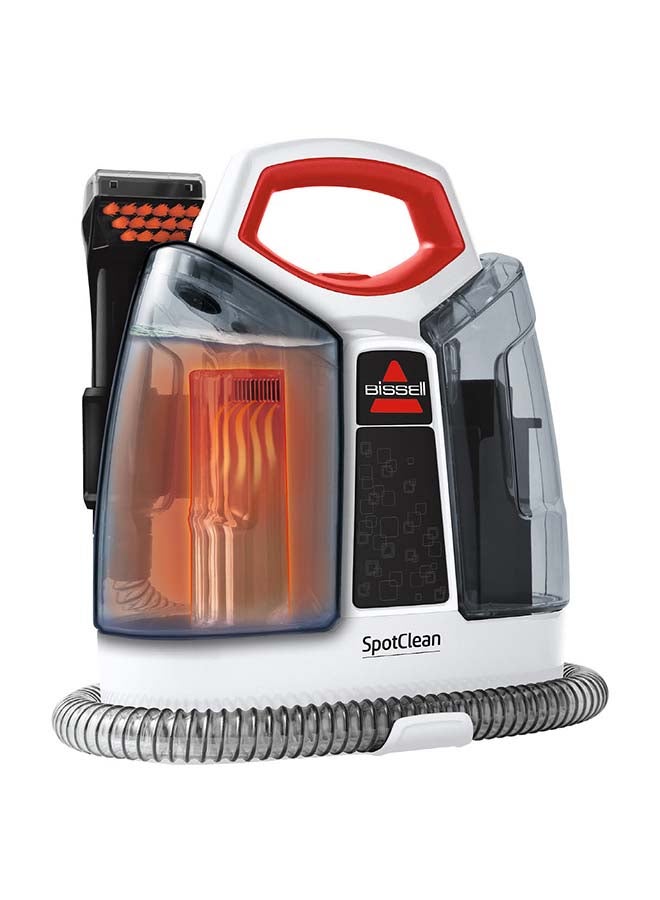 Bissell - SpotClean 3698E – Portable Spot Cleaner with a Powerful Stain Removal for Carpets, Curtains, Upholstery, and Messes, Compact & Lightweight Design| 1.1 L 330 W 3698E White/Red/Black - Image 1