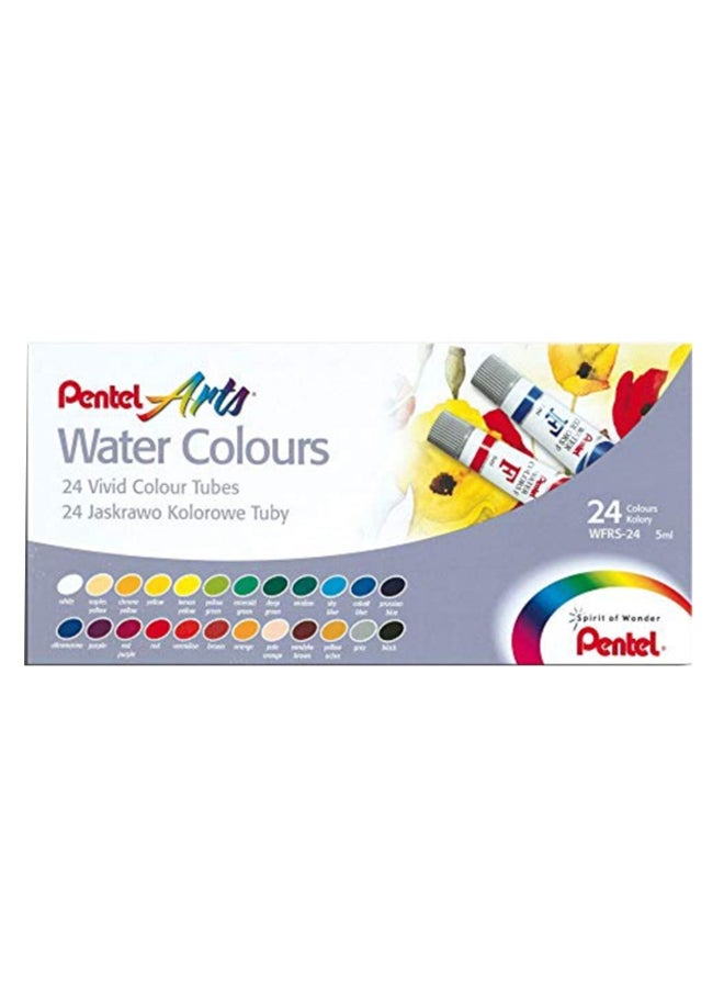 Pentel 24-Piece Arts Water Colour Set Multicolour - Image 1