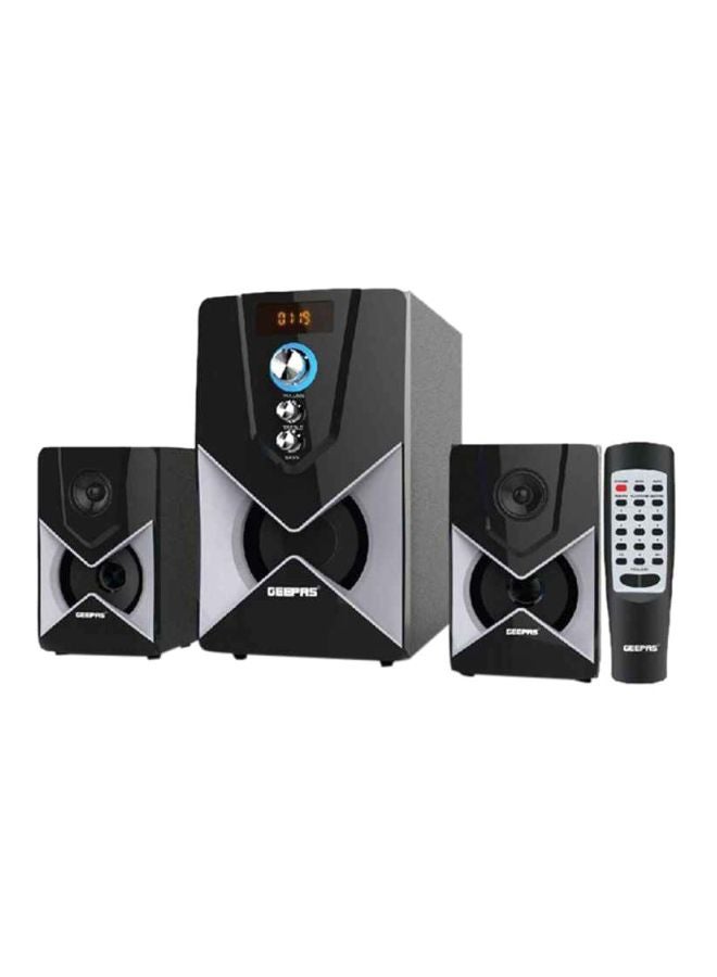 GEEPAS - 2.1 Channel Multimedia Speaker GMS8515 Black/Grey - Image 1