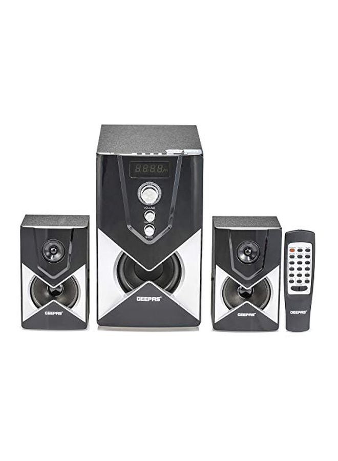 GEEPAS - 2.1 Channel Multimedia Speaker GMS8515 Black/Grey - Image 1
