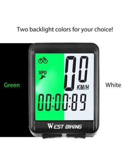ويست بايكنج مقياس المسافات للدراجات بشاشة LED 15.6x8x4.5سم  - Image 2