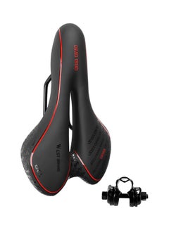 WEST BIKING PU Leather Bicycle Saddle 9.84x5.51x1.37inch  - Image 1