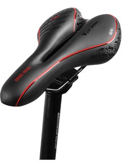 WEST BIKING PU Leather Bicycle Saddle 9.84x5.51x1.37inch  - Image 2