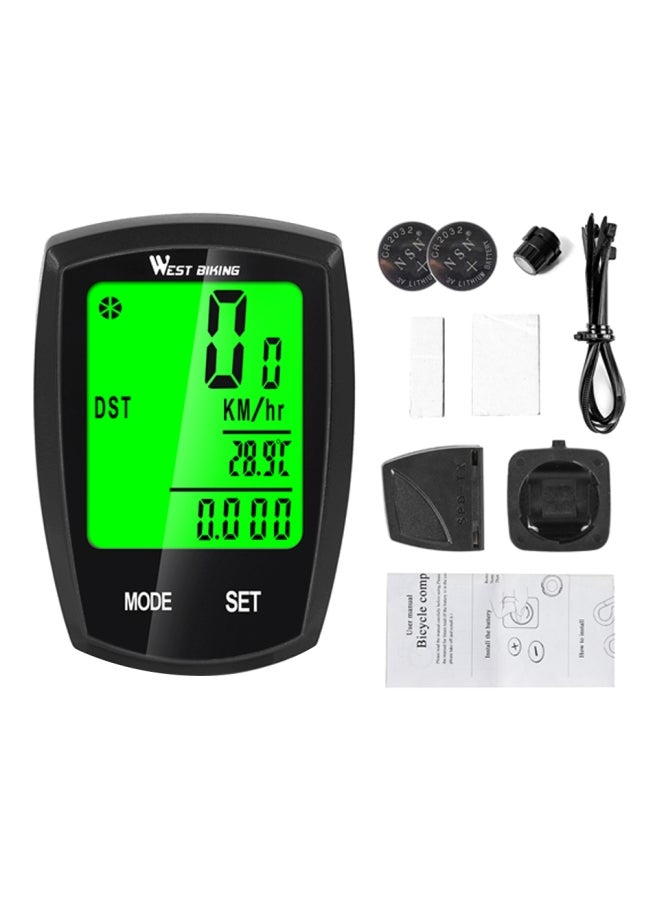 ويست بايكنج عداد سرعة لاسلكي للدراجة 6x4سم - Image 1