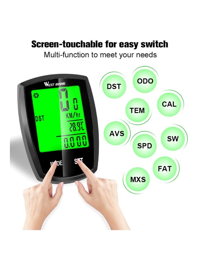 WEST BIKING - Waterproof LCD Speedometer - Image 1
