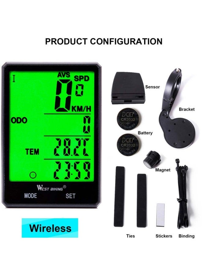 WEST BIKING 9-Piece Bicycle Odometer Set  - Image 2