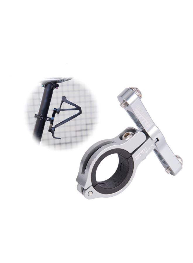 زد تي تي أو حامل قفصي الشكل لحمل زجاجات المياه أسود/ فضي 13x9x5سم - Image 2