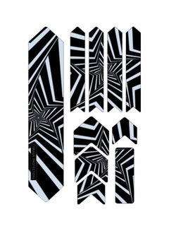 ENLEE 10-Piece Reflective Bike Fork Sticker Set  - Image 1