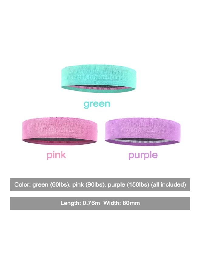 LIXADA - 3-Piece Resistance Band Set 7.6x8.0cm - Image 1