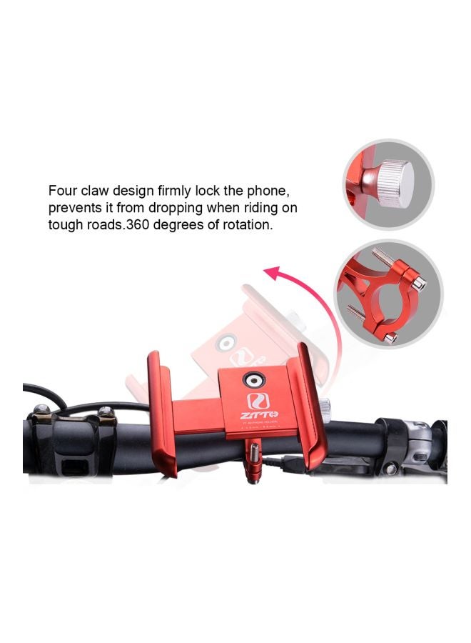 زد تي تي أو حامل للهاتف المحمول يثبت على مقود الدراجة 9x8.4سم - Image 4