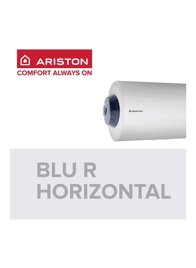 أريستون سخان ماء كهربائي أفقي سعة 100 لتر طراز BLU-R BLU-R 100 H أبيض/رمادي  - Image 3