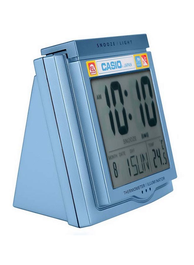 كاسيو ساعة منبه رقمية بتصميم مربع الشكل أزرق - Image 4