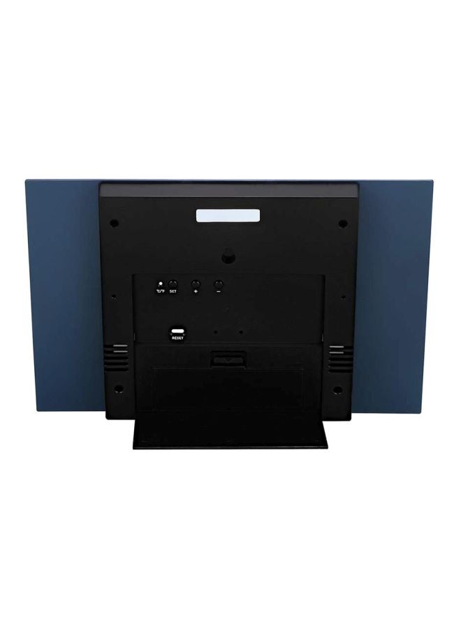 كاسيو ساعة حائط رقمية بتصميم مستطيل أزرق/أسود/رمادي 19.5 x 29 x 2.4سم - Image 2