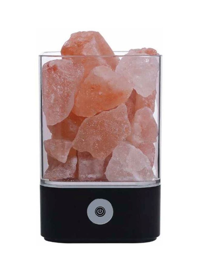 Sharpdo LED Crystal Salt Rock Night Table Lamp Orange/Clear/Black - Image 1