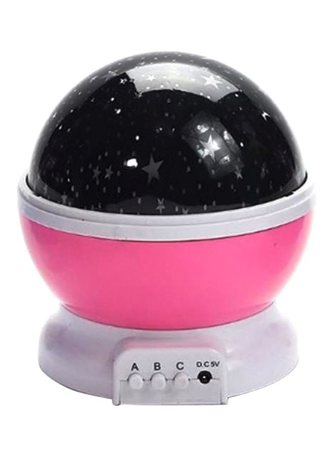 بيوينتي مصباح بروجيكتور ستارلايت بإضاءة على شكل أقمار ونجوم اسود/أبيض/زهري 13 x 8سم - Image 1