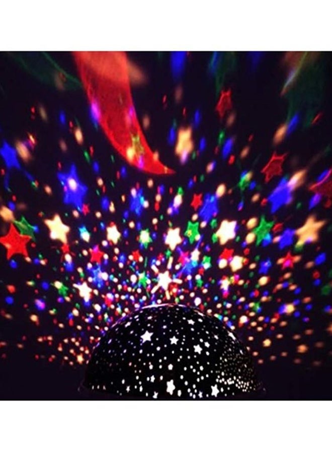 بيوينتي مصباح بروجيكتور ستارلايت بإضاءة على شكل أقمار ونجوم اسود/أبيض/زهري 13 x 8سم - Image 3