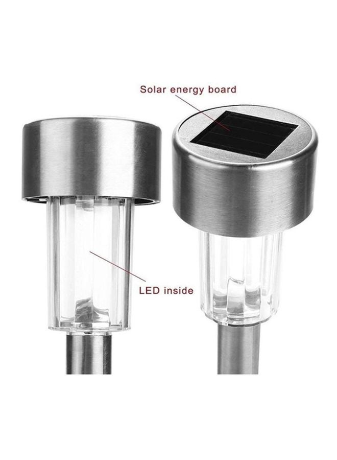 Beauenty 10-Piece Solar Power Yard Lamp Set Silver/White/Black 11 x 16cm - Image 2