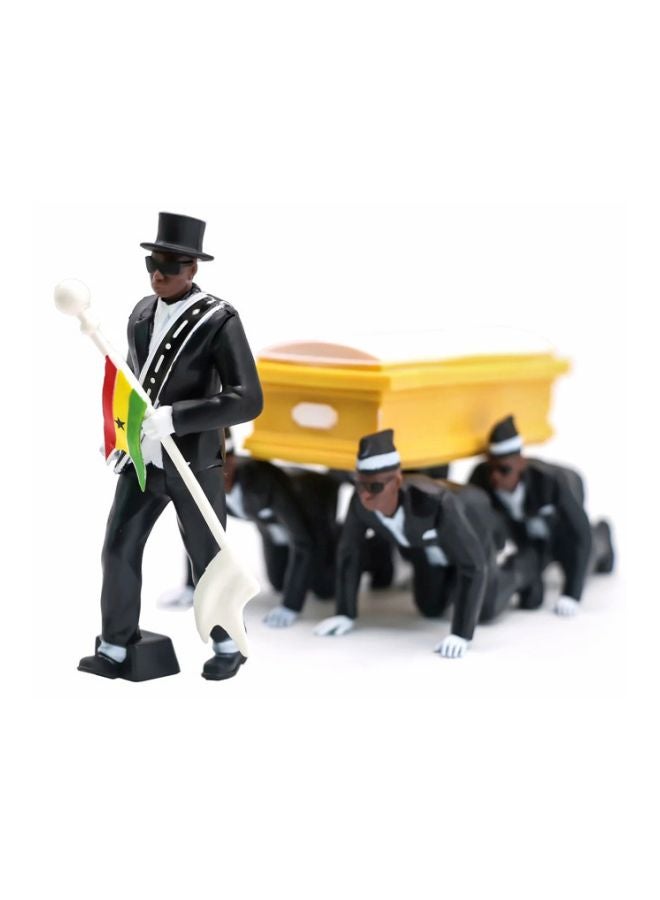 بي جي مجسم رجال سود يحملون تابوت طراز WY-101 12x9.8x18سم - Image 3