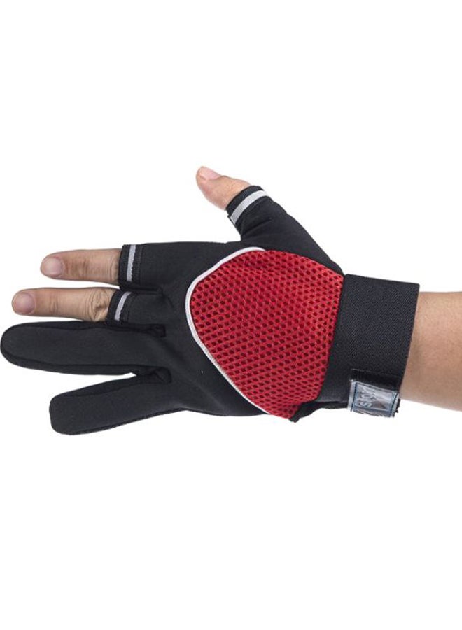 شاربدو زوج من قفازات  مانعة  للإنزلاق بتصميم لا يغطي ثلاث أصابع - Image 2