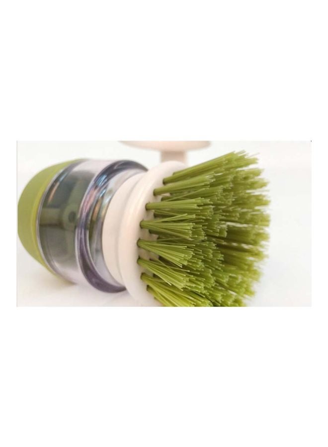 SAPU Liquid Soap Dispensing Brush Green 6x9x10cm  - Image 4