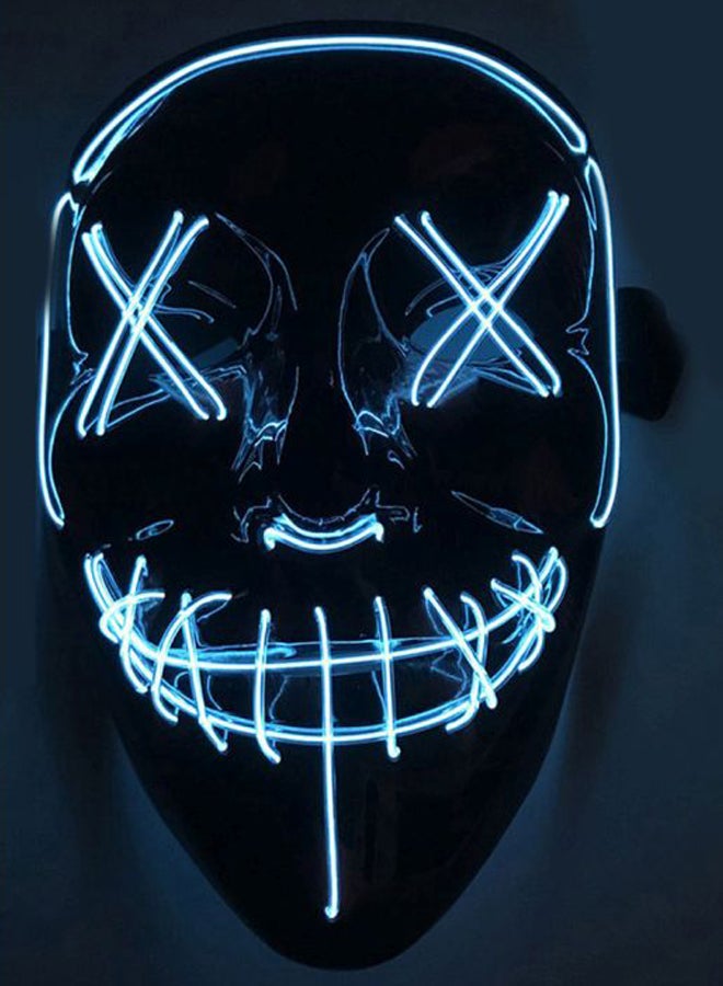Beauenty - EL Wire LED Halloween Glowing Mask 16 x 19.5inch - Image 1