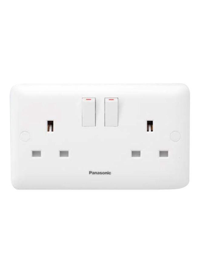 Panasonic Harmony Double Switch Socket White 146mm - Image 1