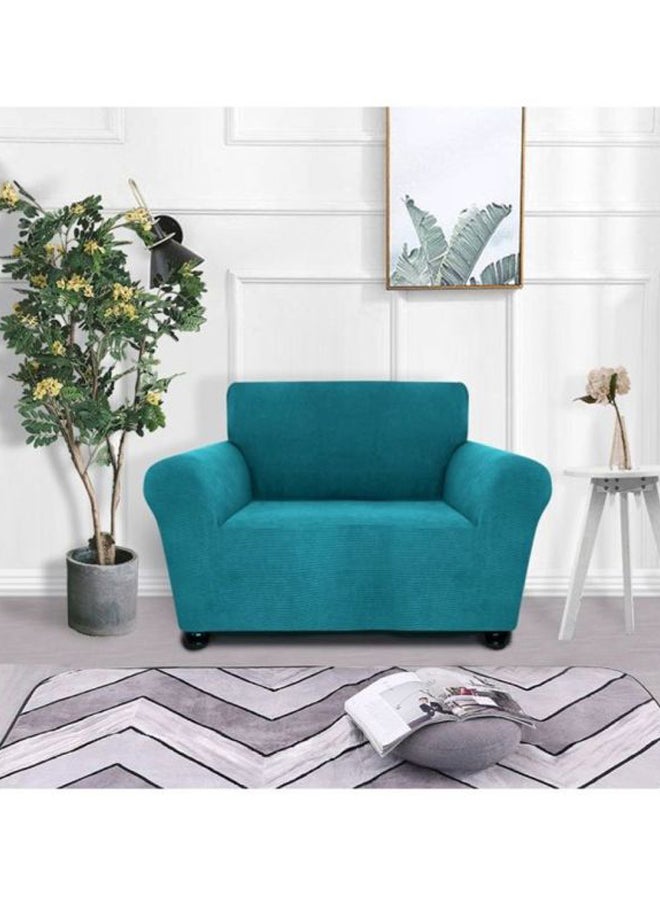 Single Seater Sofa Slipcover Lake Blue 35x27x7cm - Image 1
