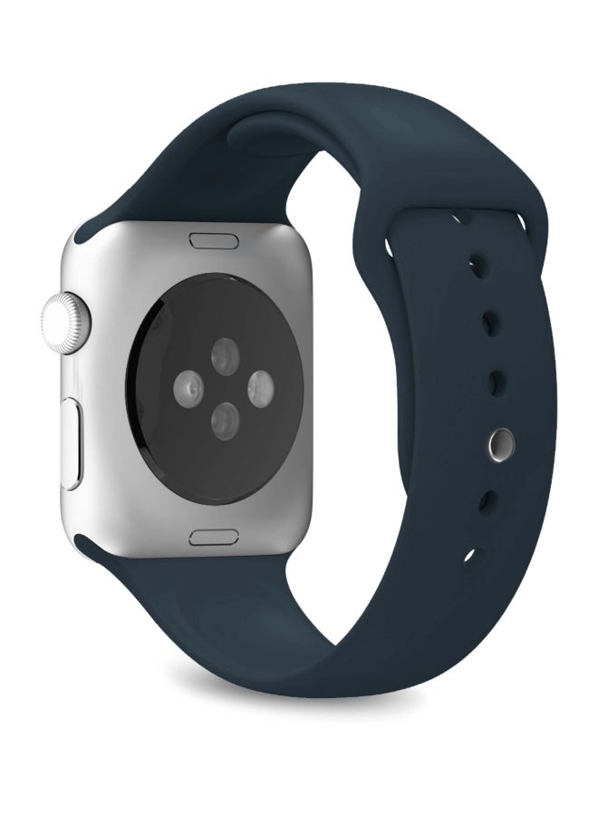 PURO Icon Replacement Band For Apple Watch 42/44mm Blue - Image 2