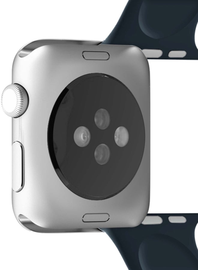 PURO Icon Replacement Band For Apple Watch 42/44mm Blue - Image 3