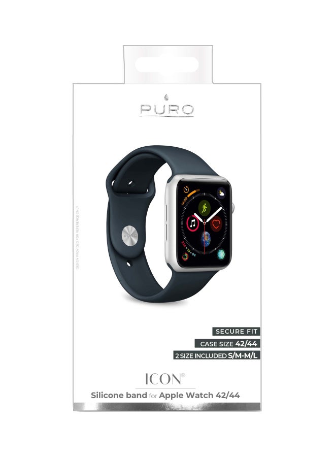 PURO Icon Replacement Band For Apple Watch 42/44mm Blue - Image 4