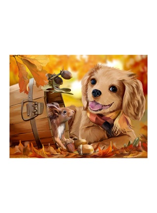 LifeFull DIY Paint by Numbers for Adults & Kids, Squirrel & Charles King Beagle Puppy, Acrylic Wall Art for Home Office, Calming Relaxation Color by Number Activity Kit, Paint by Numbers Canvas for Beginners & Experts 40x50cm Colorful 40x50cm - v1596112121/N39550085A_1
