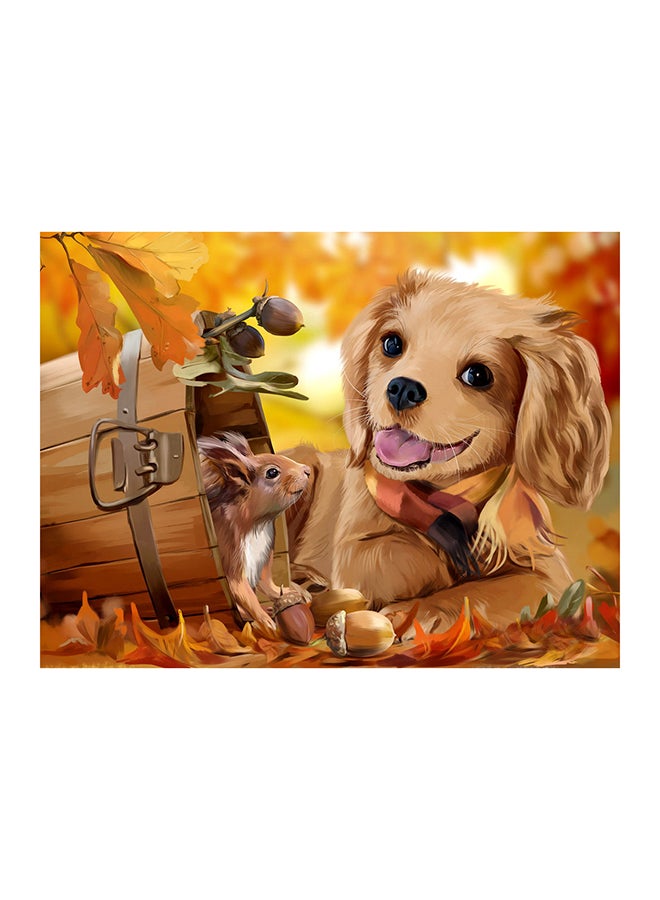 Generic - LifeFull DIY Paint by Numbers for Adults & Kids, Squirrel & Charles King Beagle Puppy, Acrylic Wall Art for Home Office, Calming Relaxation Color by Number Activity Kit, Paint by Numbers Canvas for Beginners & Experts 40x50cm Colorful 40x50cm - Image 1