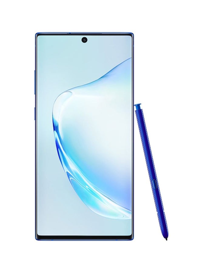 Samsung - Galaxy Note 10 Plus Dual SIM Aura Blue 12GB RAM 256GB 4G LTE With Samsung Galaxy Buds White - Image 1