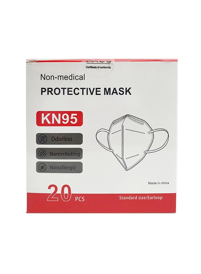 20-Pieces KN95 5 Layers Face Mask With Breathing Valve - Image 2