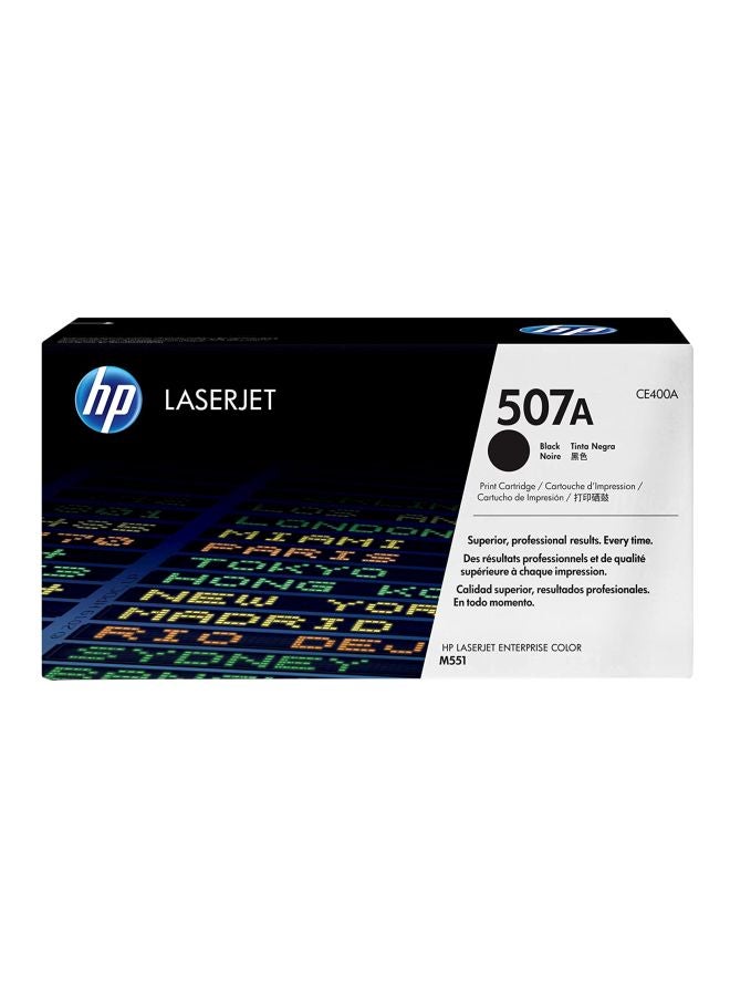 HP خرطوشة حبر تصوير 507A لطابعة ليزر جيت طراز CE400A أسود - Image 2