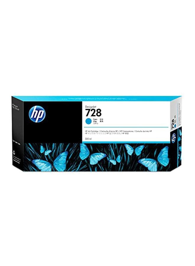 HP - DesignJet 728 Ink Cartridge Cyan - Image 1