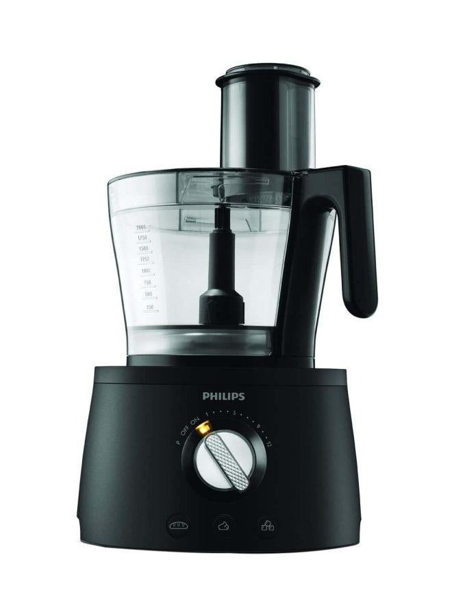 فيليبس محضر الطعام 1000 وات 3.4 L 1000.0 W HR7776 /90 أسود\ساطع\فضي  - Image 1