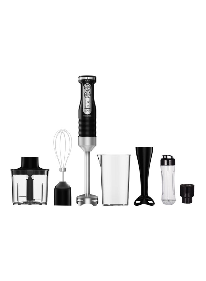 TORNADO Hand Blender 600W THB-600C Silver/Black/Clear  - Image 2