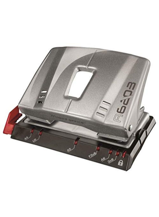 مابد خرامة ورق أدفانسد مزودة بمثقبين فضي/ رمادي داكن/ أحمر - Image 1