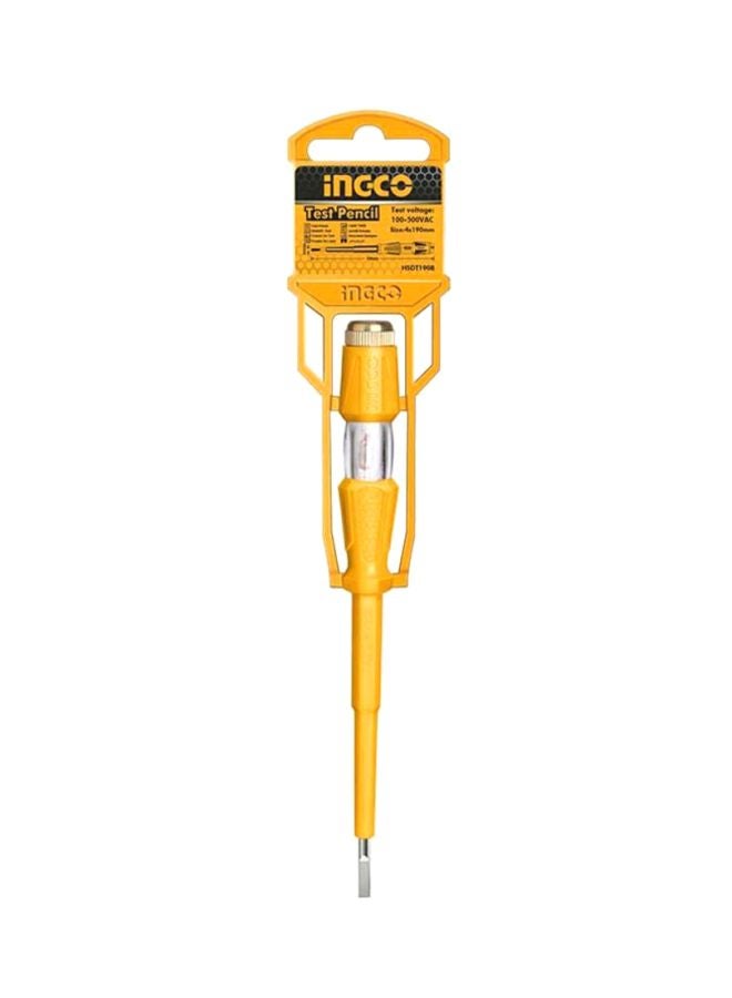 INGCO Tester Screwdriver Yellow/Silver 35.4x5.2x10.8cm - Image 2