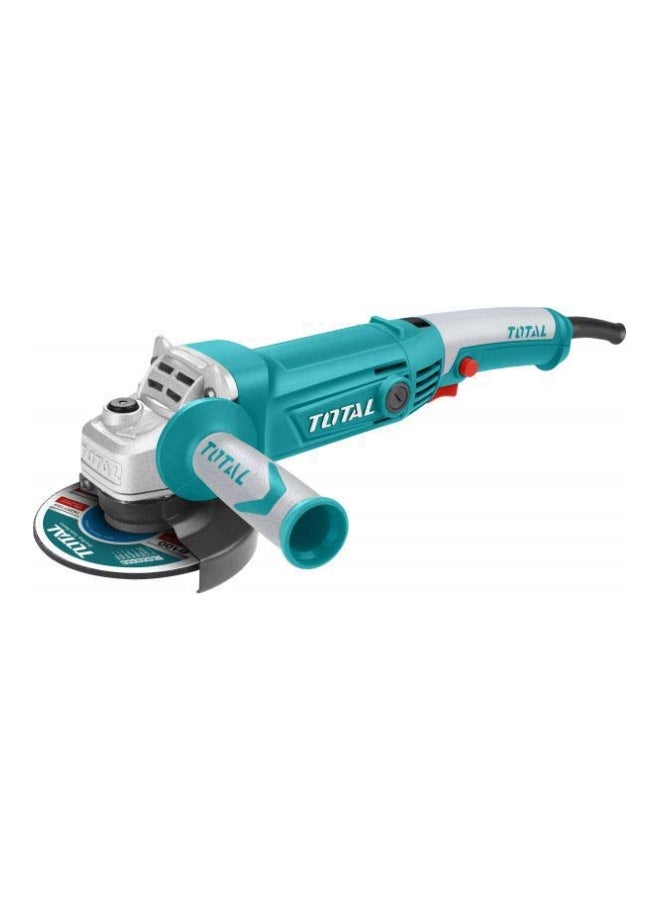 Total Tools Corded Electric Angle Grinder Blue/Silver/Black 